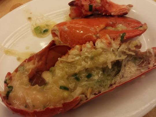 steamed 1/2lobster in superior sauce