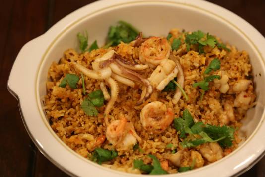 #8 spicy seafood fried rice