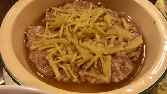 steamed minced pork with salted fish咸鱼饼