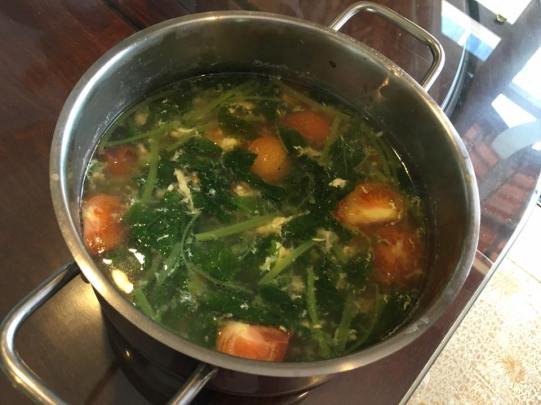 the best egg spinach soup