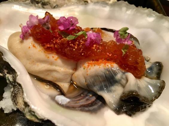 canadian oyster with ponzu jelly